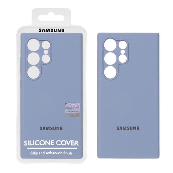 قاب سیلیکونی پاک کنی اورجینال Master Quality مدل Samsung Galaxy S24 Ultra - فیلی (پک دار)